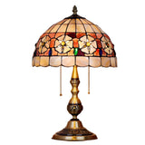 Tiffany Flower Glass Dome Umbrella Decor Table Lamp Image - 9