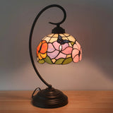 Tiffany Gooseneck Butterfly Stained Glass Desk Lamp Image - 4