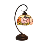 Tiffany Gooseneck Butterfly Stained Glass Desk Lamp Image - 7