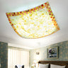 Tiffany Square Convex Glass Flush Mount Ceiling Light Image - 1