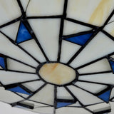 Tiffany Stained Glass Flush Mount Light Living Room Image - 14