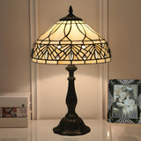 Tiffany Style Elegant Umbrella Glass Decor Table Lamp Image - 2