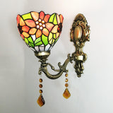 Tiffany Style Geometric Stained Glass Wall Light Image - 4