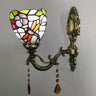 Tiffany Style Geometric Stained Glass Wall Light Image - 5