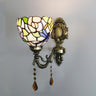 Tiffany Style Geometric Stained Glass Wall Light Image - 7