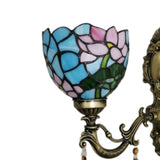 Tiffany Style Geometric Stained Glass Wall Light Image - 9