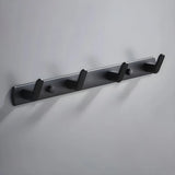 Towel Rack Shelf Black Metal Bathroom Hardware Set Image - 20