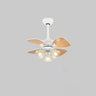 Traditional 4 Blade Flower Shades Ceiling Fan Lights Image - 11