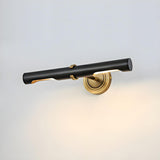 Traditional Black Copper Tubular LED Vanity Light Image - 3