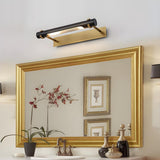 Traditional Black Copper Tubular LED Vanity Light Image - 5