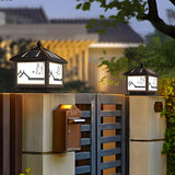 Traditional Chinese Design Solar Outdoor Table Lamp Image - 11