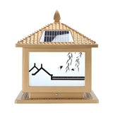 Traditional Chinese Design Solar Outdoor Table Lamp Image - 8