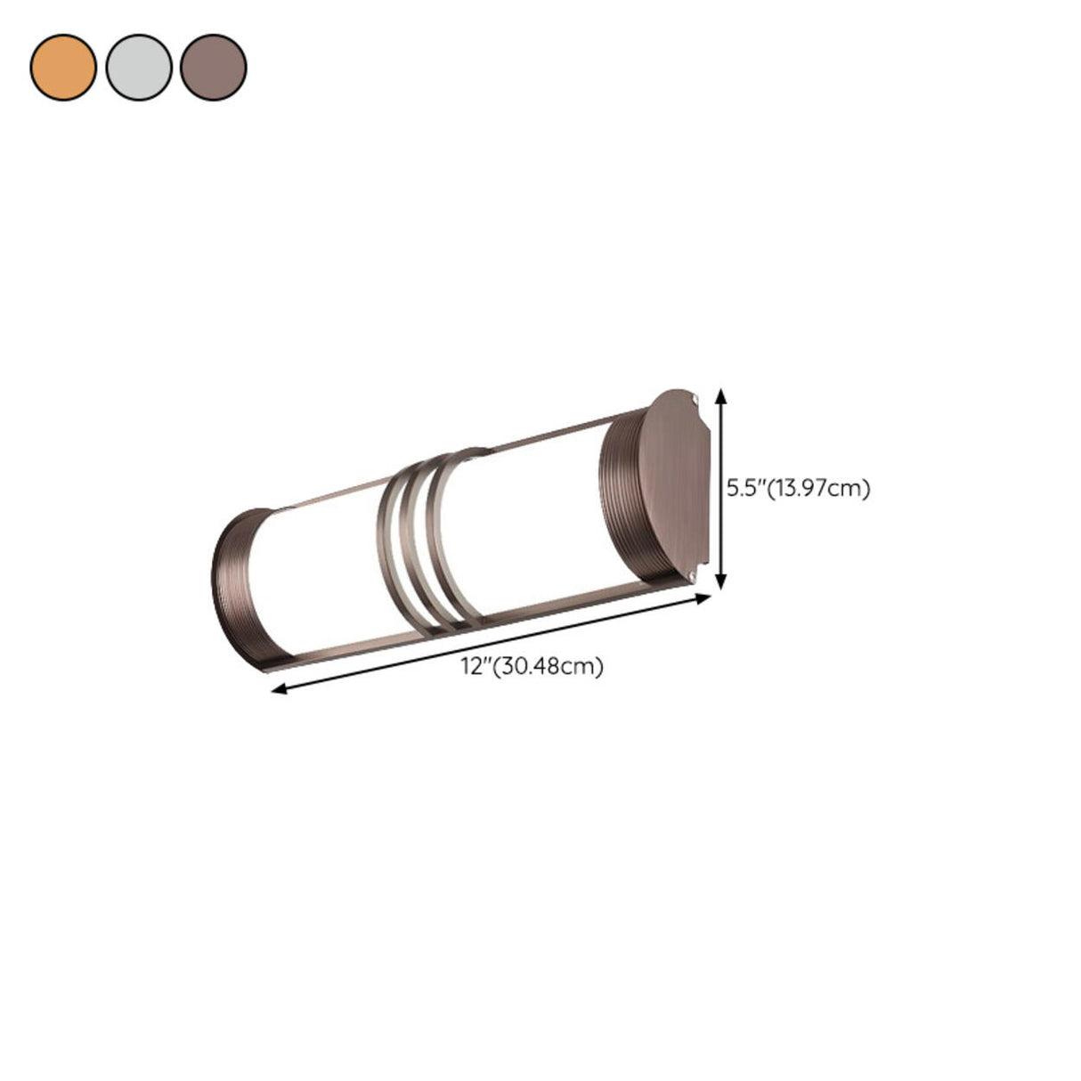 Traditional Cylindrical Frosted Glass Wall Sconce Image - 29