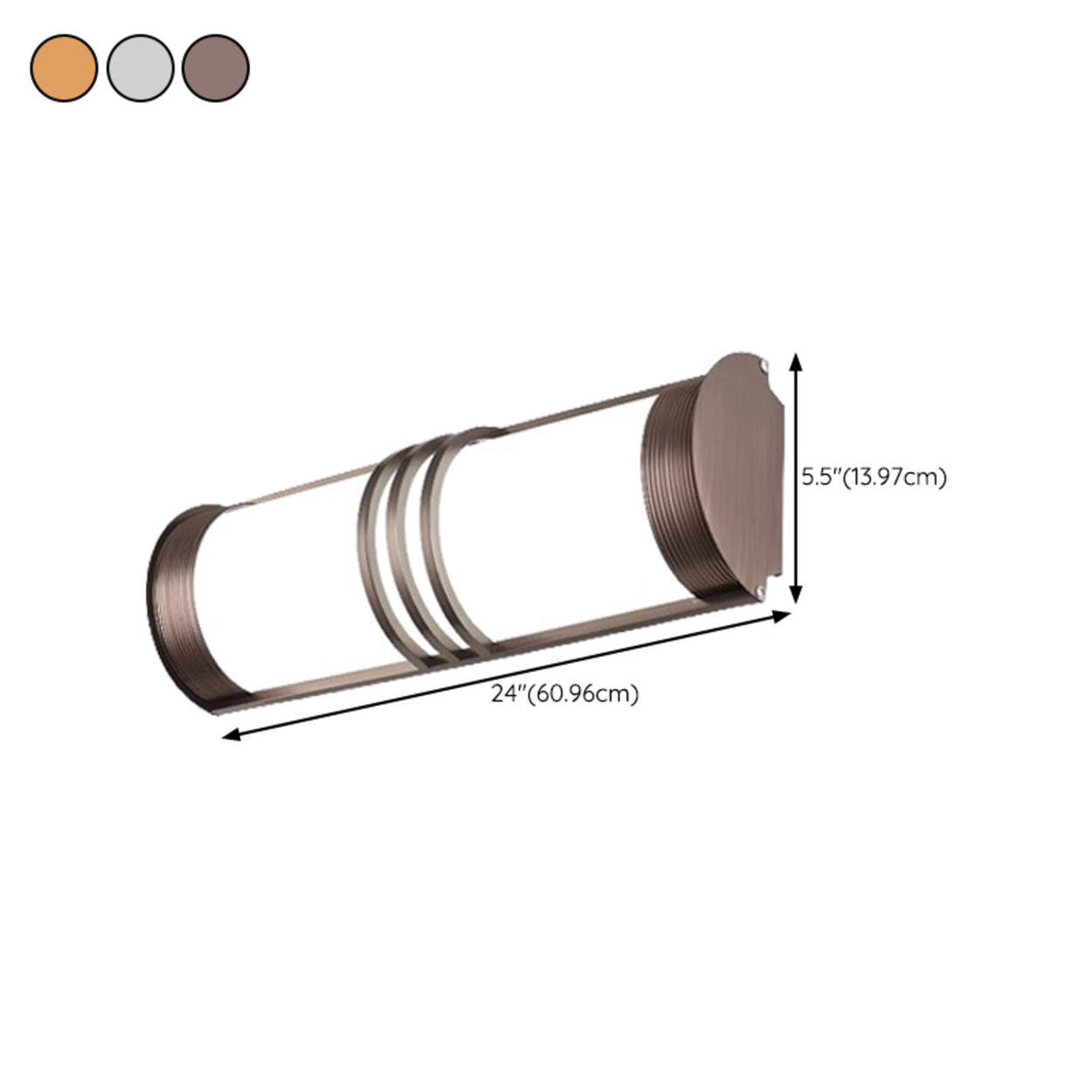 Traditional Cylindrical Frosted Glass Wall Sconce Image - 31