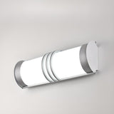 Traditional Cylindrical Frosted Glass Wall Sconce Image - 9