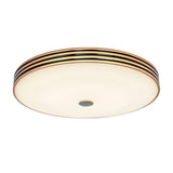 Traditional Gold Round LED Flush Mount Ceiling Light Image - 3