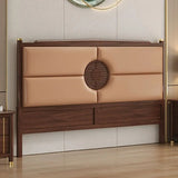 Traditional Green Upholstered Scooped Headboard Image - 8