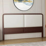 Traditional Light Gray Upholstered Panel Headboard Image - 11