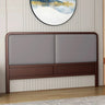 Traditional Light Gray Upholstered Panel Headboard Image - 3