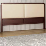 Traditional Light Gray Upholstered Panel Headboard Image - 4