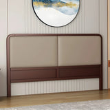 Traditional Light Gray Upholstered Panel Headboard Image - 9