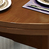 Traditional Round Rubberwood Dining Table Extension Image - 10