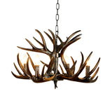 Traditional Rustic Resin Antler Candle Restaurant Chandelier Image - 3