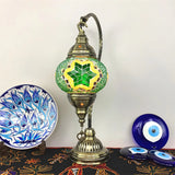 Traditional Turkish Gooseneck Stained Glass Table Lamp Image - 10