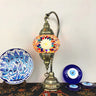 Traditional Turkish Gooseneck Stained Glass Table Lamp Image - 11