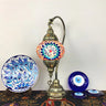 Traditional Turkish Gooseneck Stained Glass Table Lamp Image - 12