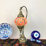 Traditional Turkish Gooseneck Stained Glass Table Lamp Image - 13