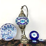 Traditional Turkish Gooseneck Stained Glass Table Lamp Image - 2