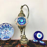 Traditional Turkish Gooseneck Stained Glass Table Lamp Image - 8