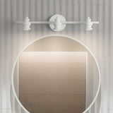 Traditional White 4-Light Bathroom Light Vanity Fixture  Image - 2