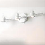 Traditional White 4-Light Bathroom Light Vanity Fixture  Image - 8