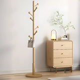 Tree Freestanding Wood Hallway Brown Tall Coat Rack Image - 17