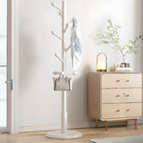 Tree Freestanding Wood Hallway Brown Tall Coat Rack Image - 22