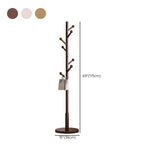 Tree Freestanding Wood Hallway Brown Tall Coat Rack Image - 26