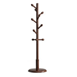 Tree Freestanding Wood Hallway Brown Tall Coat Rack Image - 8