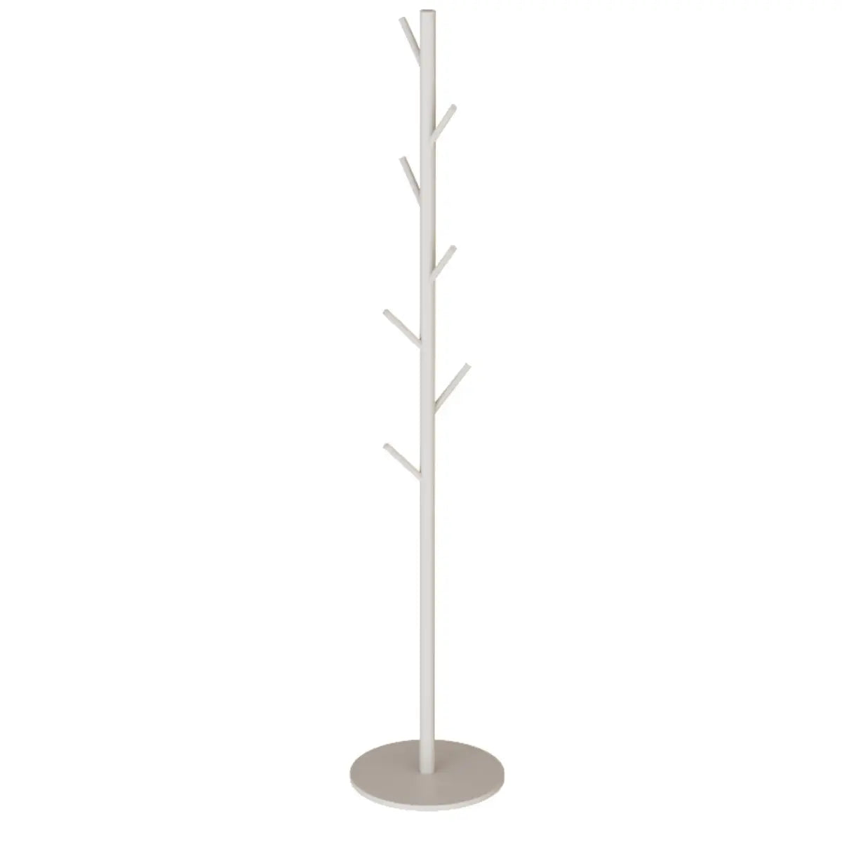 Tree-Shaped Gold Alloy Hooks Coat Rack with Marble Base Image - 3