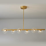 Trendy 6-Light Linear and Globe Island Hanging Light Image - 13