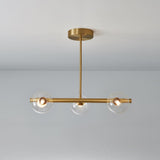 Trendy 6-Light Linear and Globe Island Hanging Light Image - 6