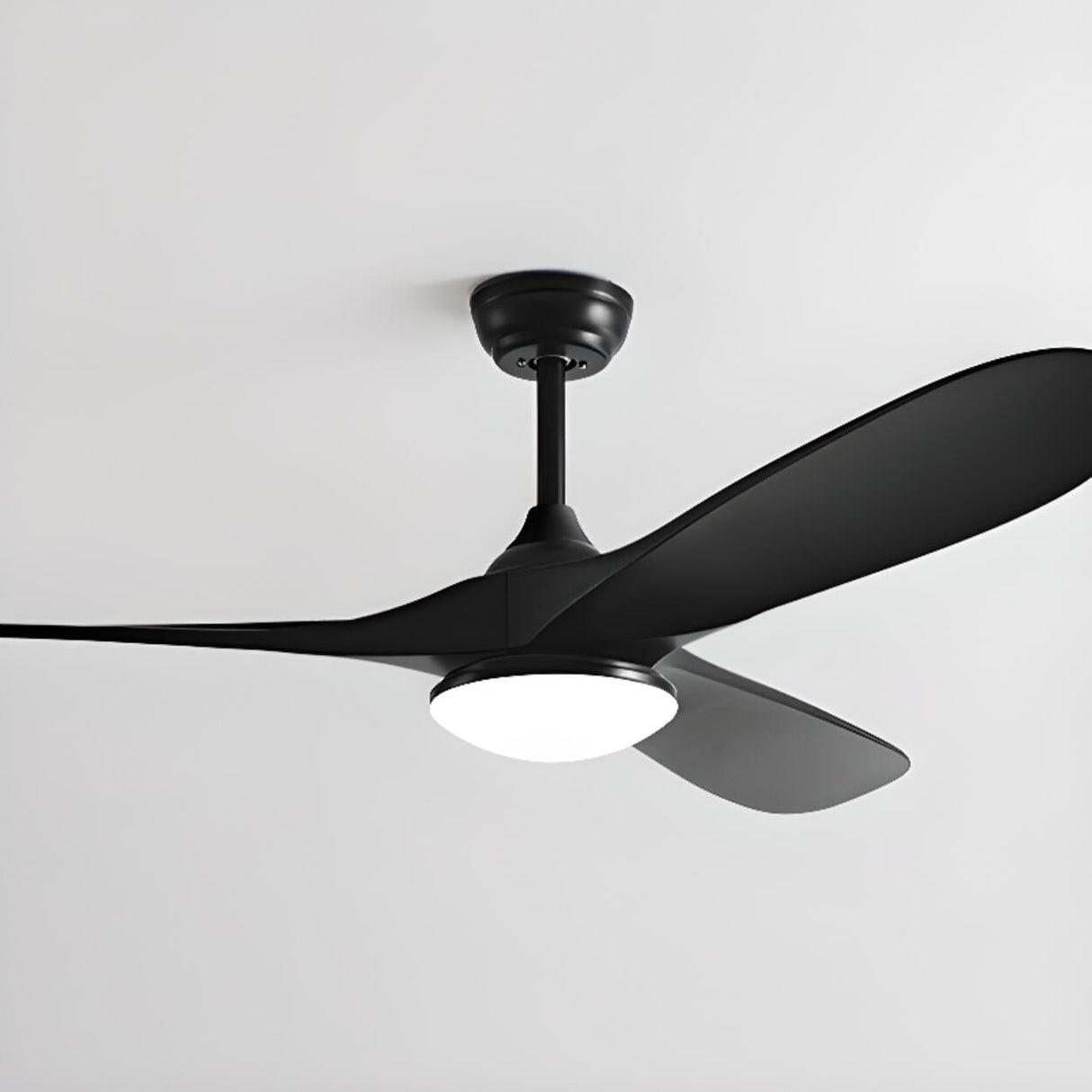 Trendy Adjustable Downrod 3 Blades Ceiling Fan Light Image - 10