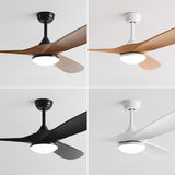 Trendy Adjustable Downrod 3 Blades Ceiling Fan Light Image - 12