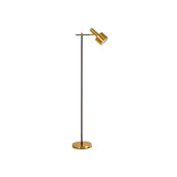 Trendy Adjustable Gold Flashlight Metal Floor Lamp Image - 5