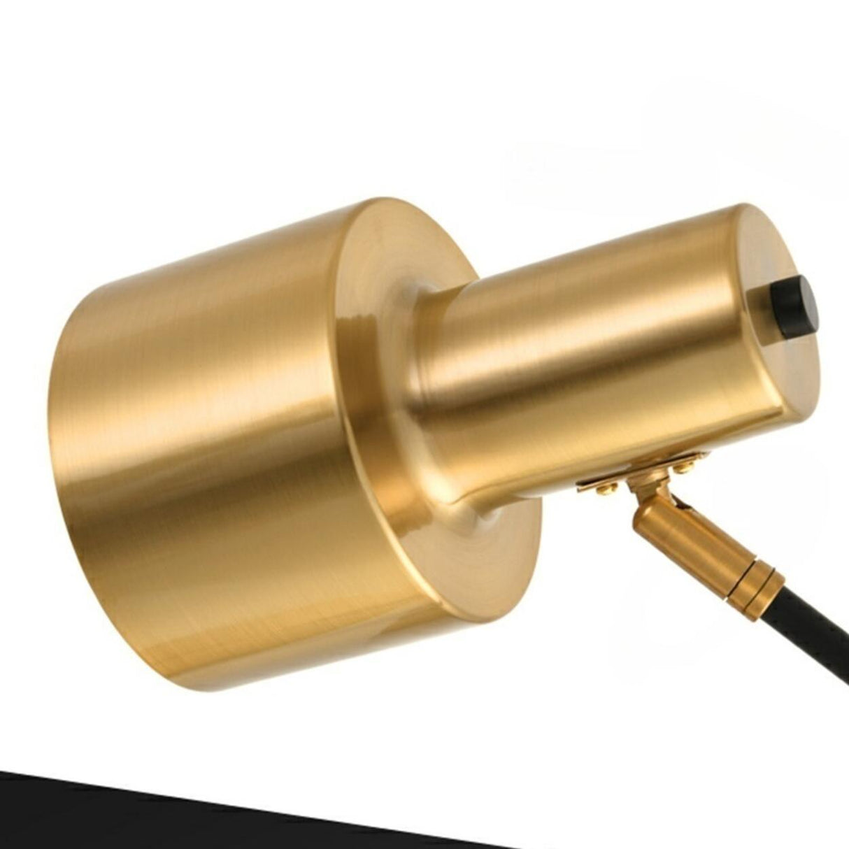 Trendy Adjustable Gold Flashlight Metal Floor Lamp Image - 9