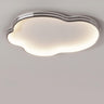 Trendy Bedroom Cloud LED Chrome Flush Mount Light Image - 2