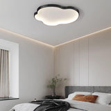 Trendy Bedroom Cloud LED Chrome Flush Mount Light Image - 24