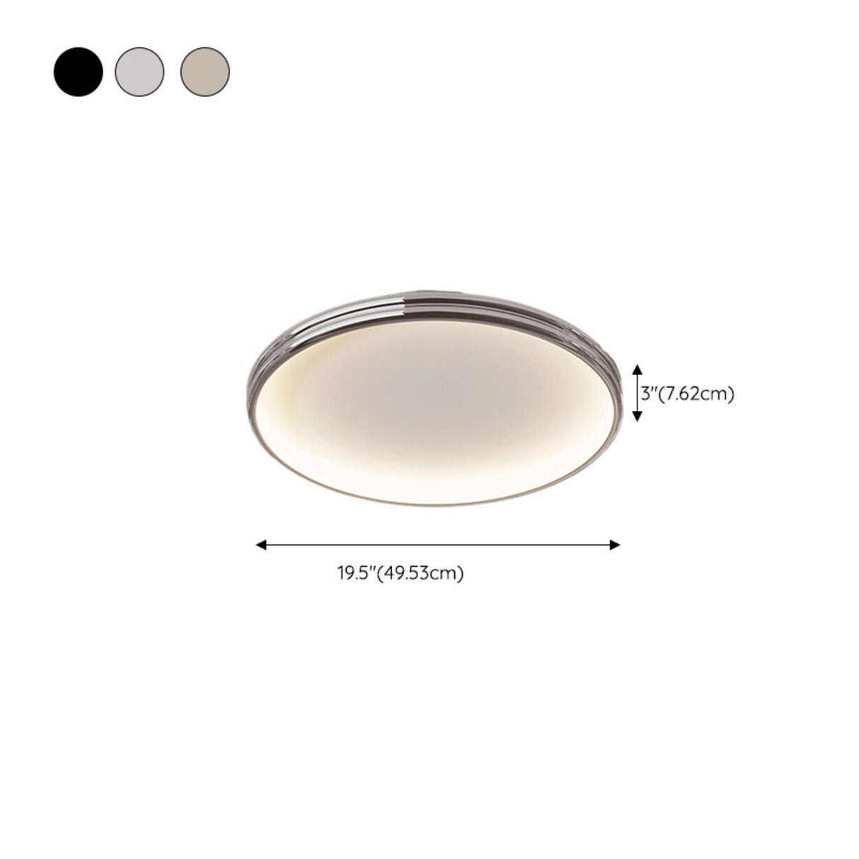 Trendy Bedroom Cloud LED Chrome Flush Mount Light Image - 27