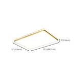 Trendy Bedroom Gold Square LED Flush Mount Ceiling Lamp Image - 18